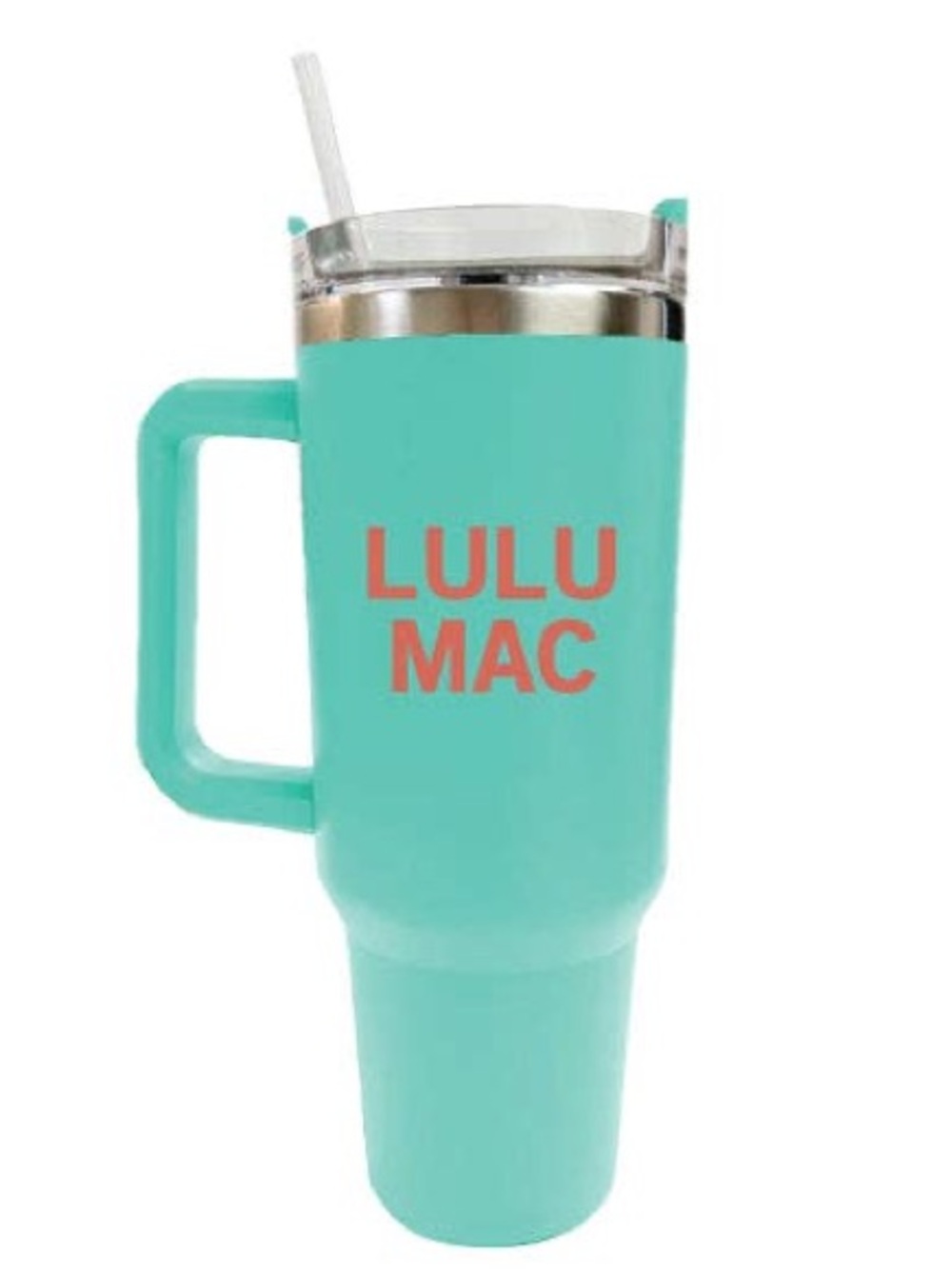 Lulu Mac Black with Red Logo Morgan Tumbler